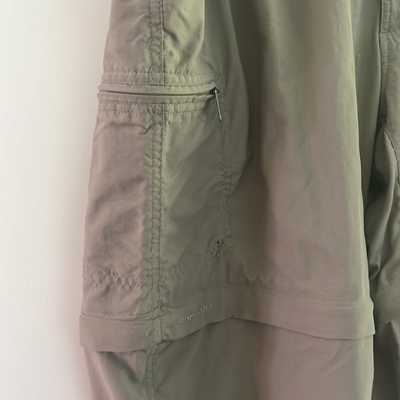 Columbia GRT Omni Dry Packable Convertible Lightweight Pants Shorts Green Large - Picture 4 of 8